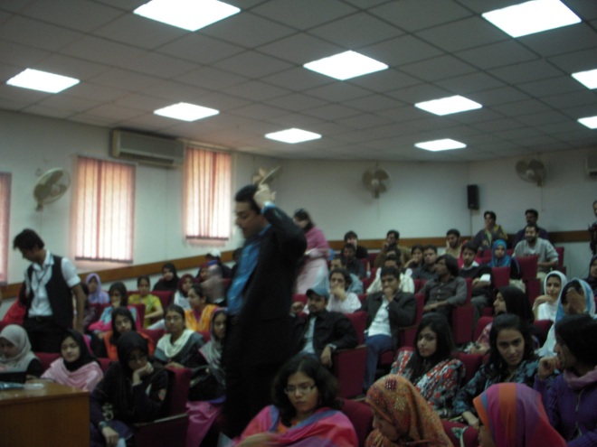 Mr. Faisal Qureshi interacting with the audience